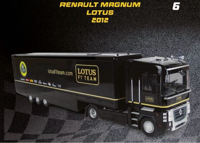 2 Camion Renault Magnum Lotus Ligier Maserati 1/43
