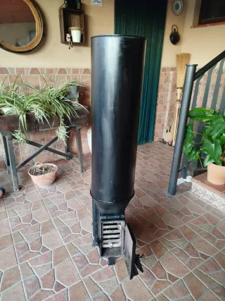 Estufa de orujo o hueso de aceituna,sistema Tomas