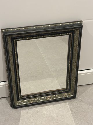 Espejo Marco Verde y Dorado 50x40