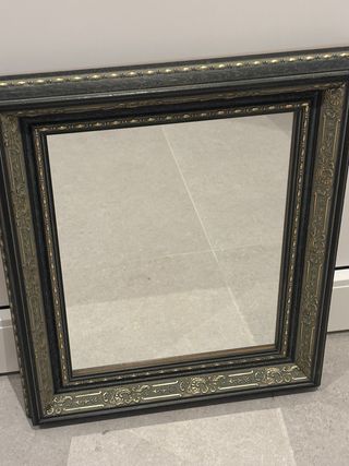 Espejo Marco Verde y Dorado 50x40