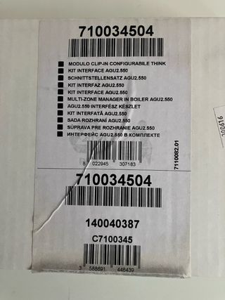 Kit interface control Baxi AGU 2.550 140040387