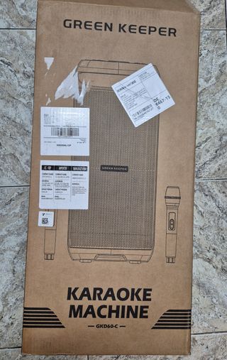 Altavoz Karaoke con 2 Micrófonos Inalámbricos