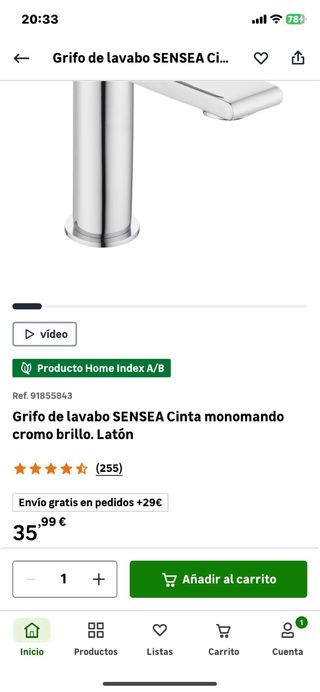 Grifo lavabo
