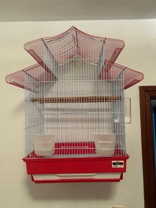 Jaula para pájaros y aves grande con accesorios