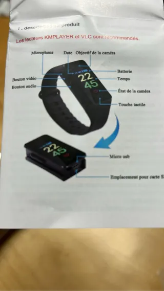 OTADUG L60 Cámara Espía Reloj 1080P