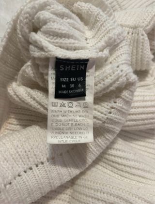 Jersey corto de punto blanco