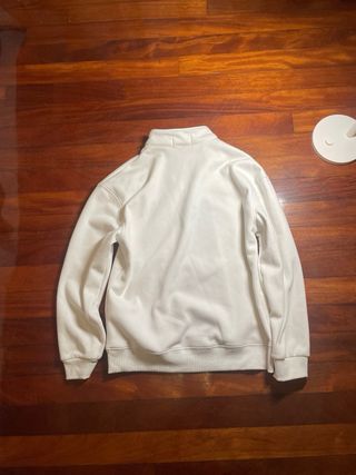 Sudadera Carhartt Blanca Media Cremallera