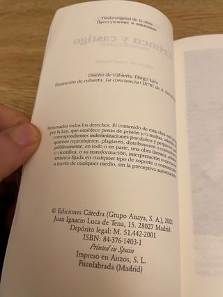 Crimen y castigo / Dostoievski