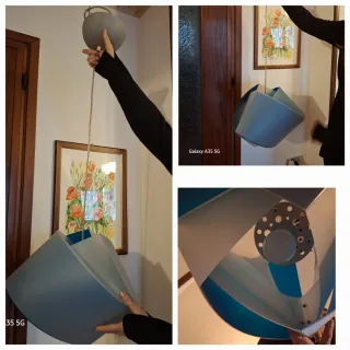 Lampadario moderno metallo e plastica
