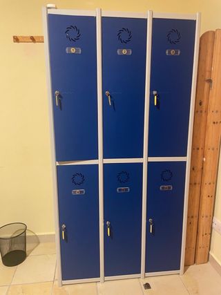 Taquillas metálicas azules SEMINUEVAS