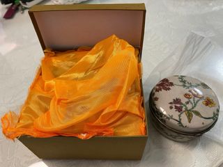 Juego de 3 Cajas Cerámica Florales