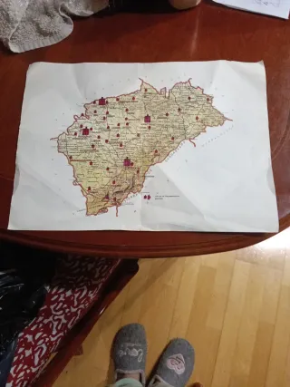 Mapa de la provincia de Segovia