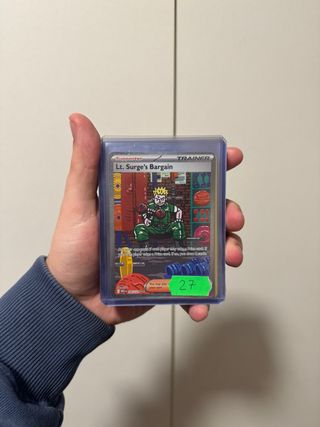 Carta Pokémon Lt. Surge's Bargain Trainer