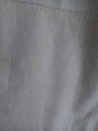 Chaqueta Zara Beige Piel Auténtica Vintage