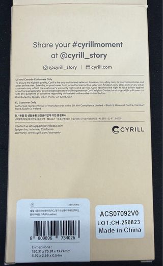 Cover Cyrill leather MagSafe iPhone 15 Pro
