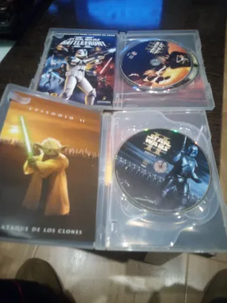 2 DVDs Star Wars: Episodios II y III