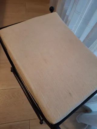 Banqueta de hierro forjado