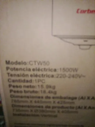 Termo Eléctrico Corberó CTW50 50L