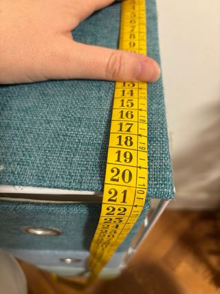 Cajonera de tela con estructura metálica