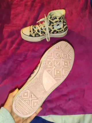 Converse All Star Plataforma Leopardo Talla 37.5