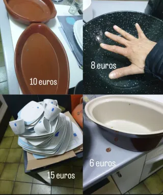 Juego de vajilla y tazas de café