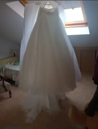 Sobrefalda Novia Blanca Talla Única