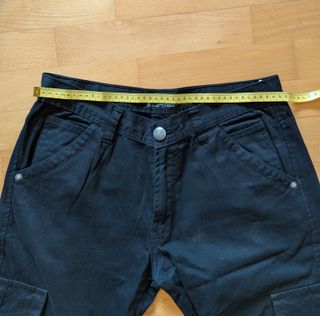 Pantalón cargo negro ancho