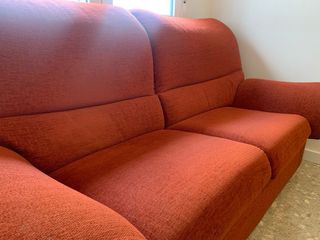 Sofá 2 plazas rojo