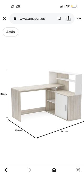 Escritorio Brice con Altillo Miroytengo