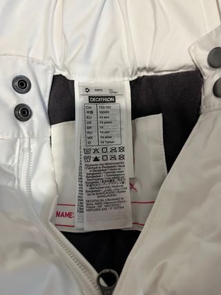 Pantalón Nieve Niño Talla 14 años