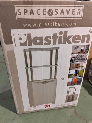 ARMARIO CON ESTANTERIA RESINA PLASTIKEN JARDIN ALTO