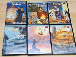 Lote 6 DVDs Antiguo Testamento Dibujos Animados
