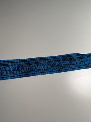 Pulsera Virgen del Pilar azul