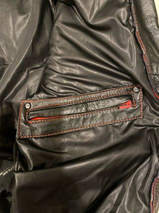 Chaqueta de piel DNR con relleno de plumas Talla M