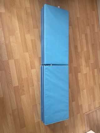 Alfombrilla plegable azul Ikea. 2 por 30 euros