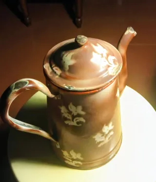 Cafetera Antigua Francesa Marrón