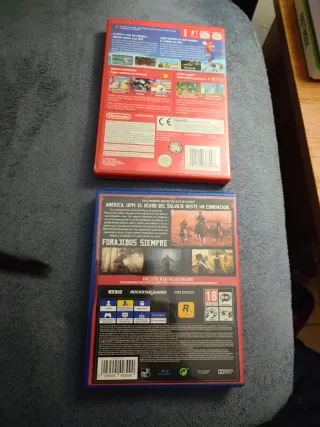 Pack Juegos Wii y PS4: Mario y Red Dead y mando.