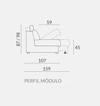 Sofá cama eléctrico azul con arcones