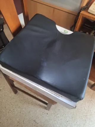 Sedia a rotelle con cuscino ergonomico