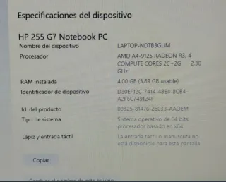 Ordenador portátil HP gris