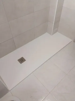 Cambio de plato de ducha.