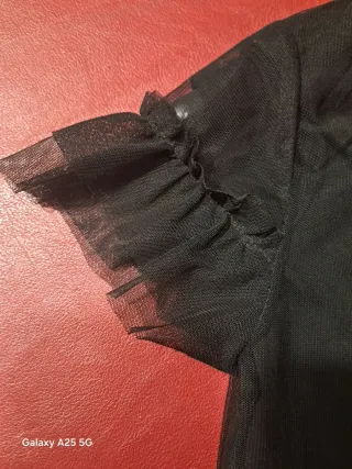 Vestito nero tulle bambina 140-146 età 10-11