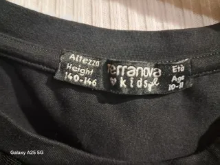 Vestito nero tulle bambina 140-146 età 10-11