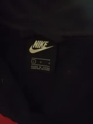 Polar Nike Negro con cremallera rosa