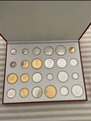 Estuche Colección 550gr de plata de monedas