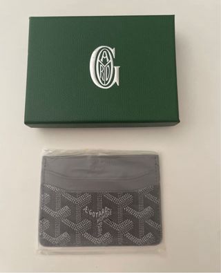 Portacarte Goyard Grigio Verde