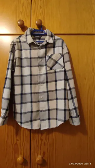 Camisa cuadros 7-8 años