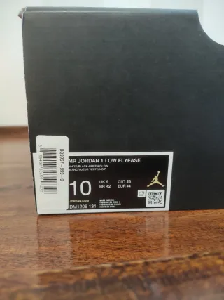 Nike Air Jordan Flyease Verde Talla 44 Sin Estrena