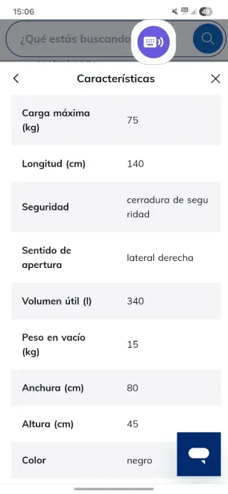 Cofre maletero de techo Cruz Box Negro Norauto