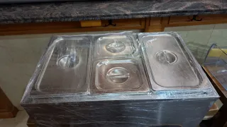 Mesa caliente de acero inoxidable baño maria